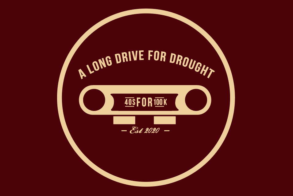 Long Drive For Drought 2025 Car Flag