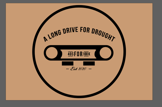 Long Drive For Drought 2024 Car Flag