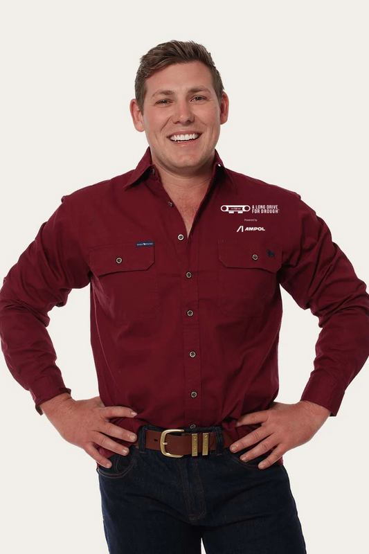 Long Drive For Drought Long Sleeve Shirt 2025 - MENS FULL BUTTON