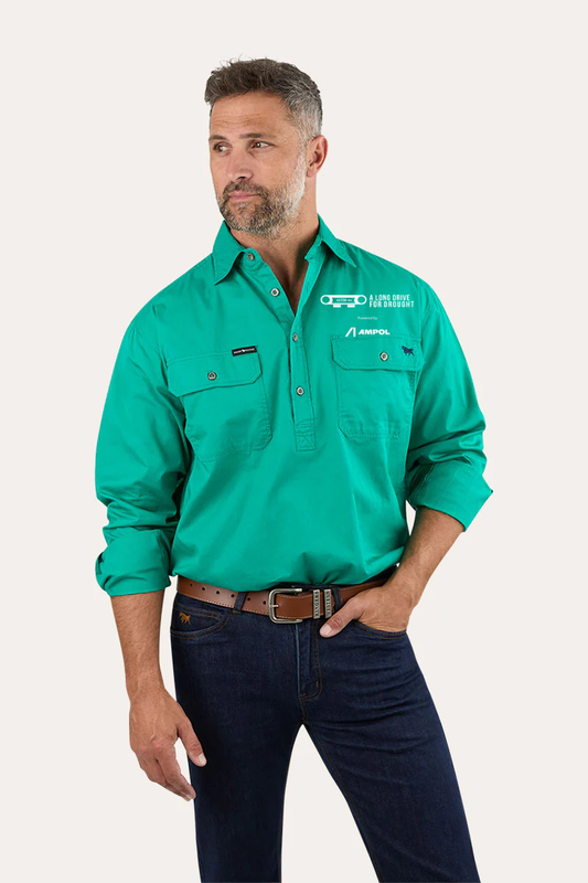 Long Drive For Drought Long Sleeve Shirt 2026 - MENS HALF BUTTON