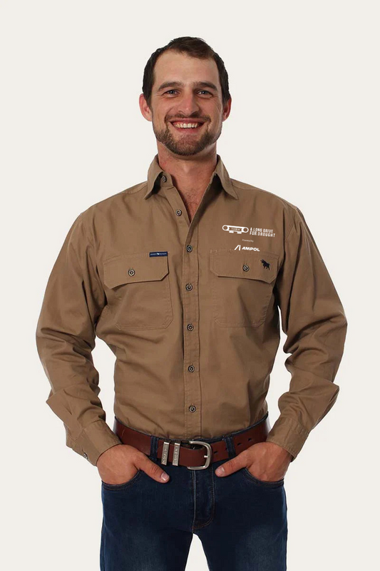 Long Drive For Drought Long Sleeve Shirts 2024 Edition - Men's Full Button