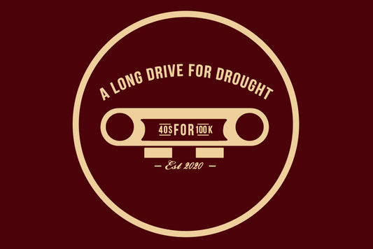 Long Drive For Drought 2025 Car Flag